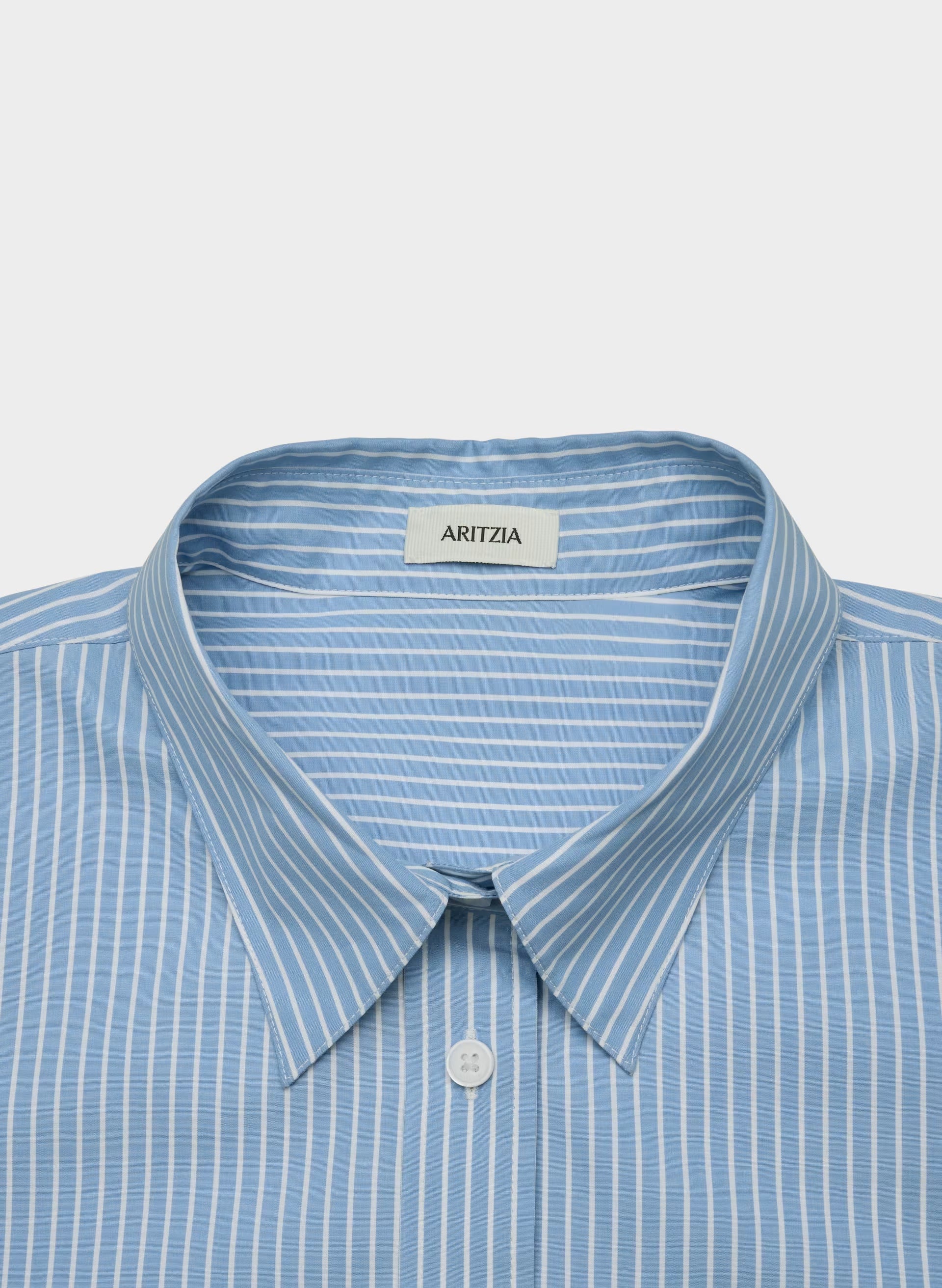 Landmark Poplin Shirt - CRNFL BLU/ BRT WHT
