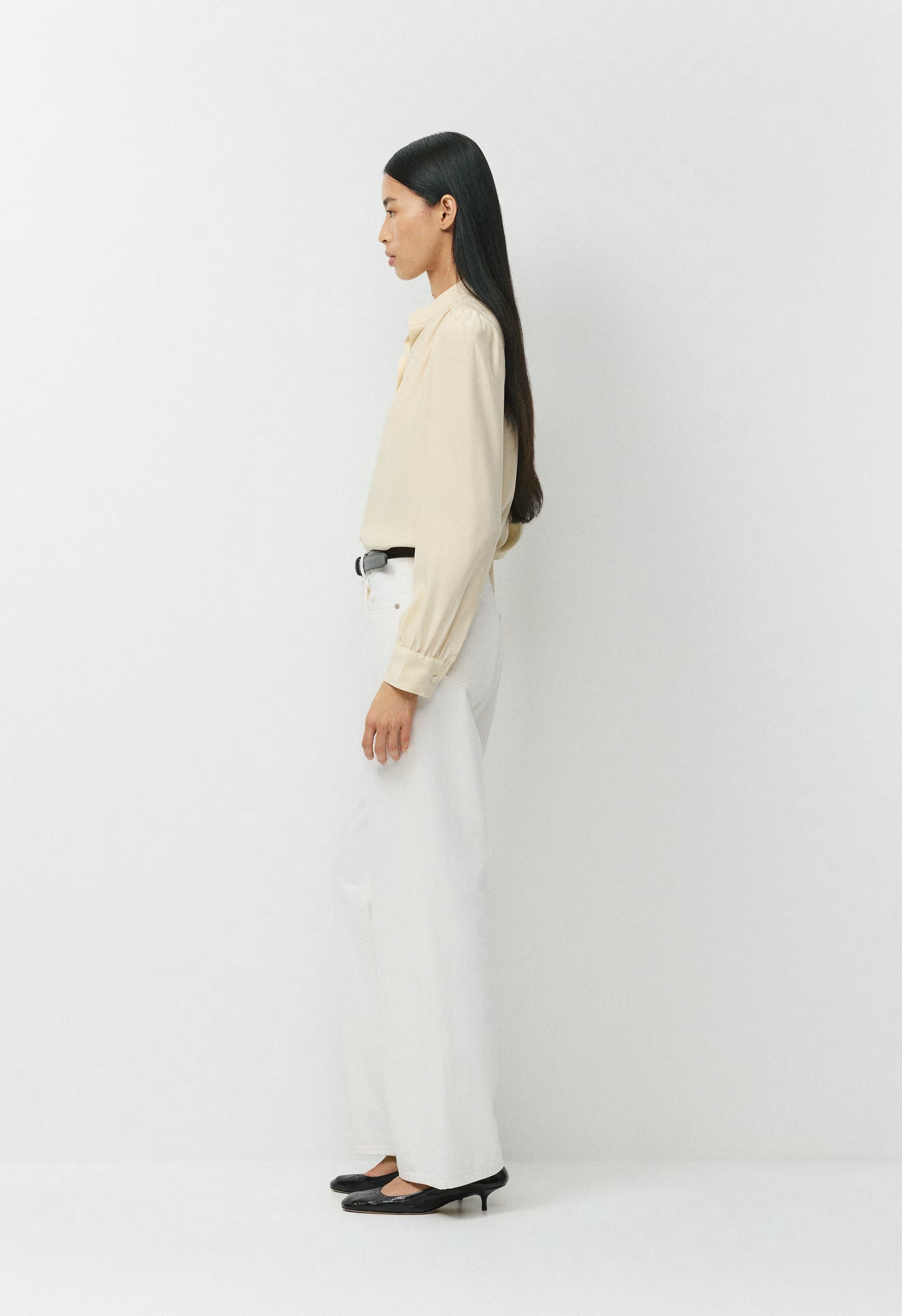Delphine Silk Blouse - SEASIDE CREAM