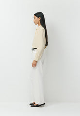 Delphine Silk Blouse - SEASIDE CREAM