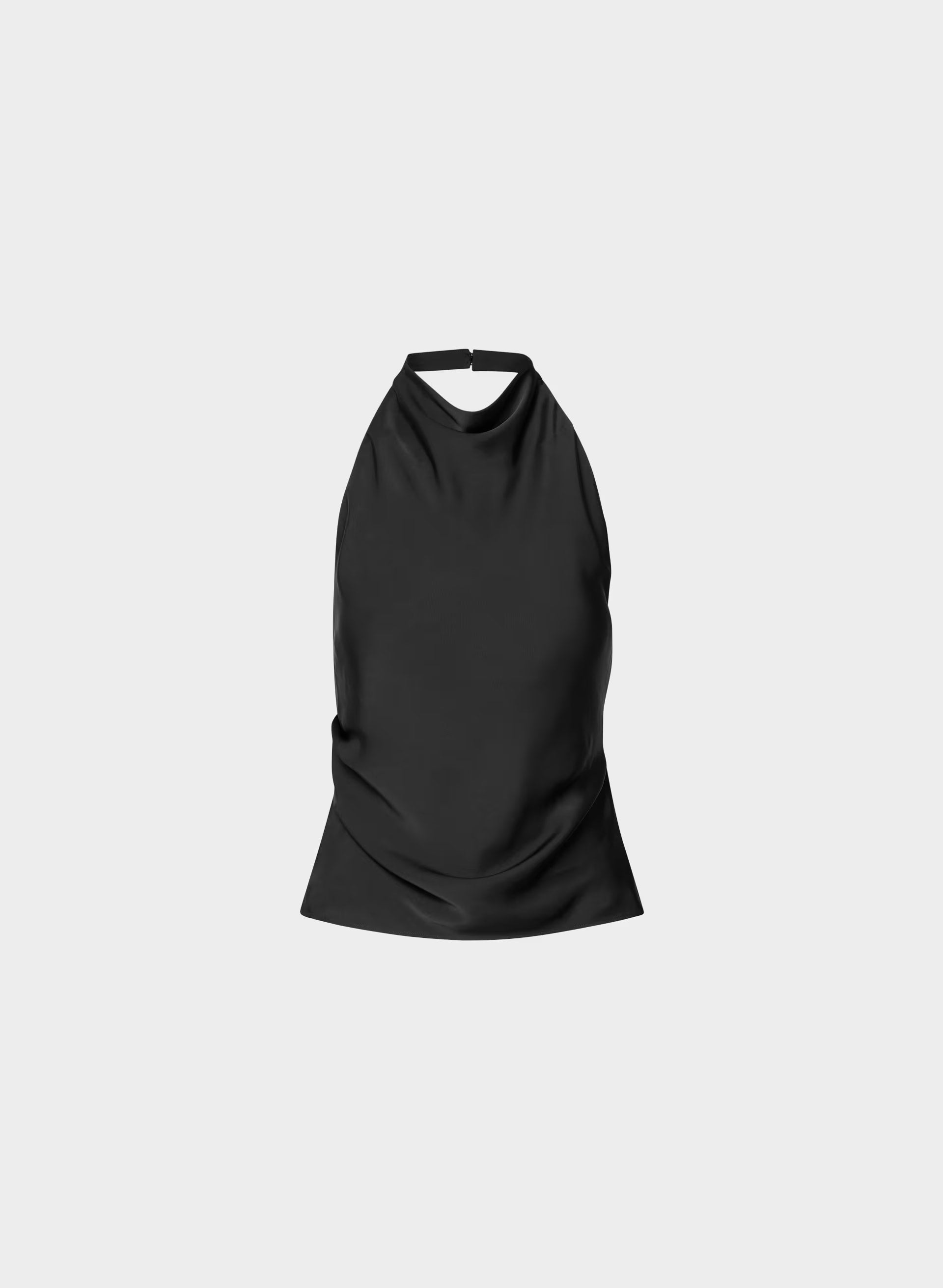 Audience Satin Halter Top - BLACK