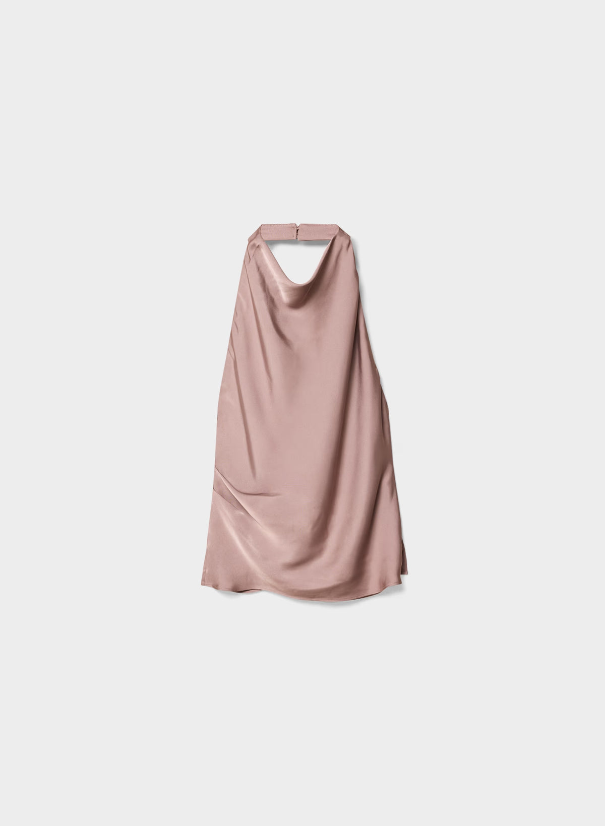 Audience Satin Halter Top - DUSTY MAUVE