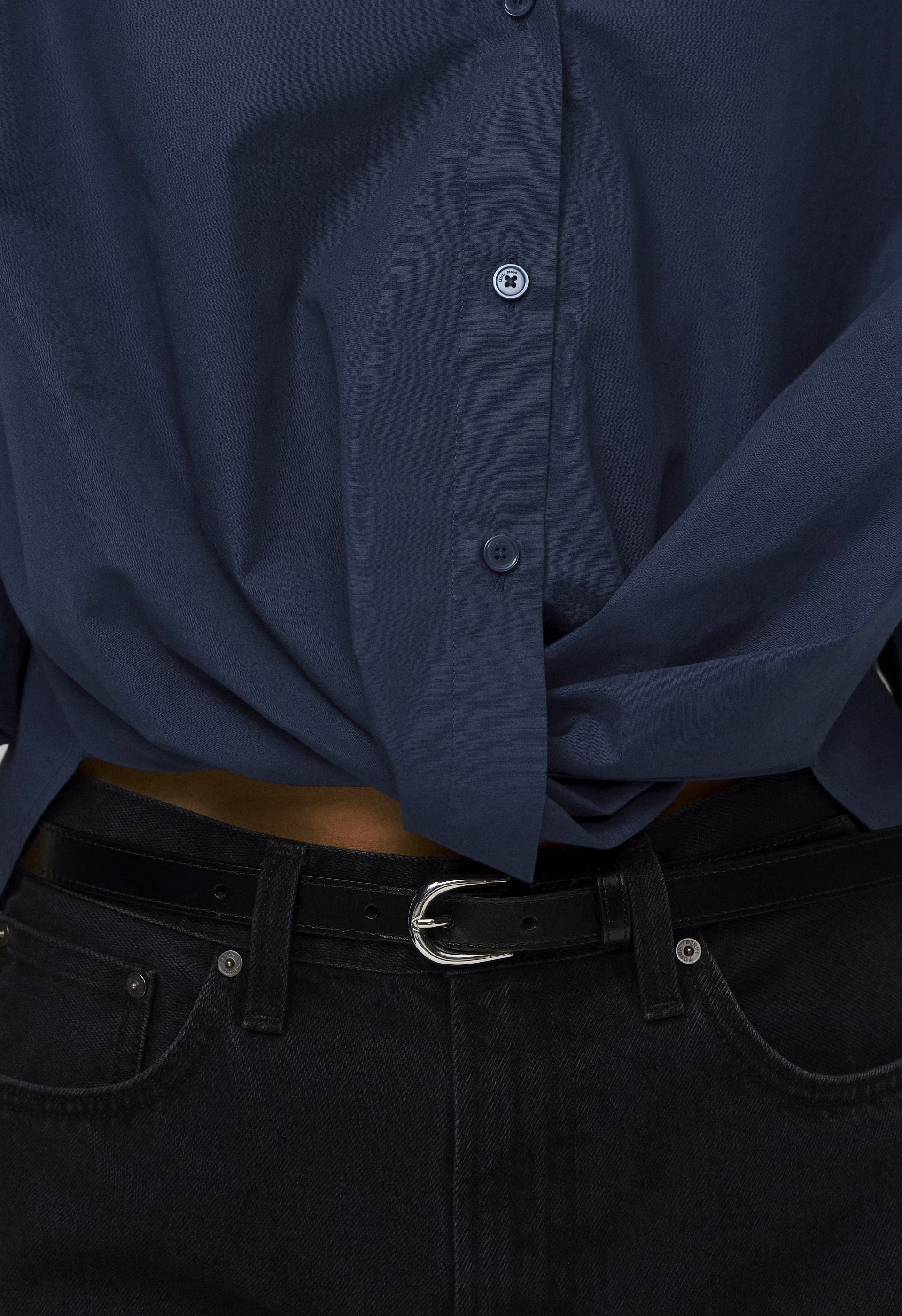 Portofino Poplin Shirt - HARBOUR NAVY