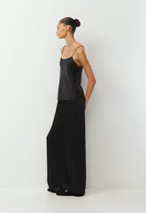 Pronto Satin Camisole - BLACK