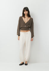 SoftSpoke™ Dear Wrap Sweater - HEATHER DARK CHOCOLATE
