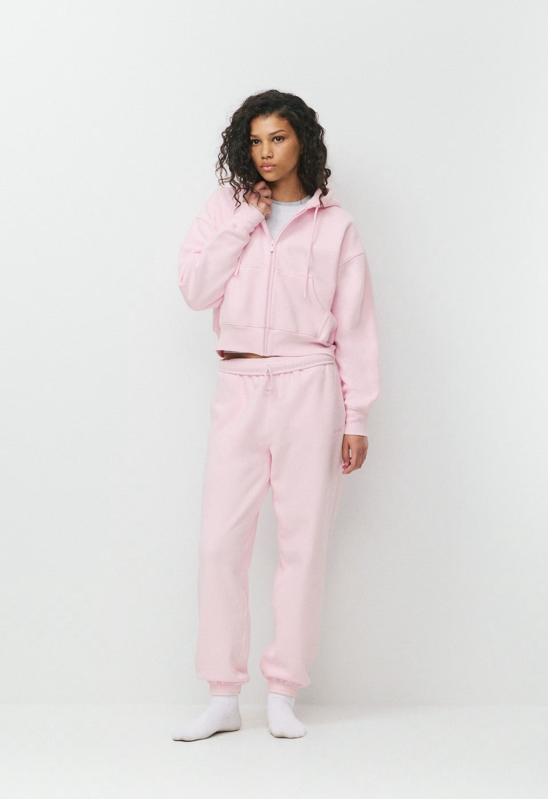 Cozy Sweatfleece Boyfriend Boxy Zip Hoodie - MAGNOLIA