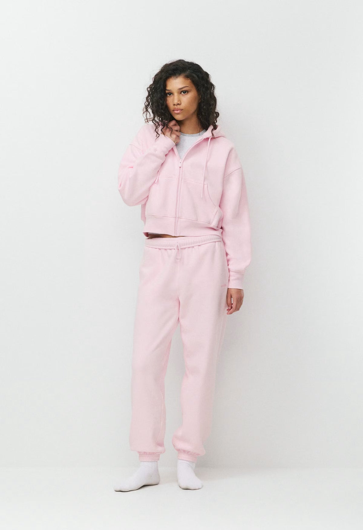 Cozy Sweatfleece Boyfriend Boxy Zip Hoodie - MAGNOLIA
