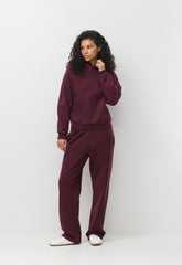 Cozy Sweatfleece Perfect Hoodie - GALA PLUM