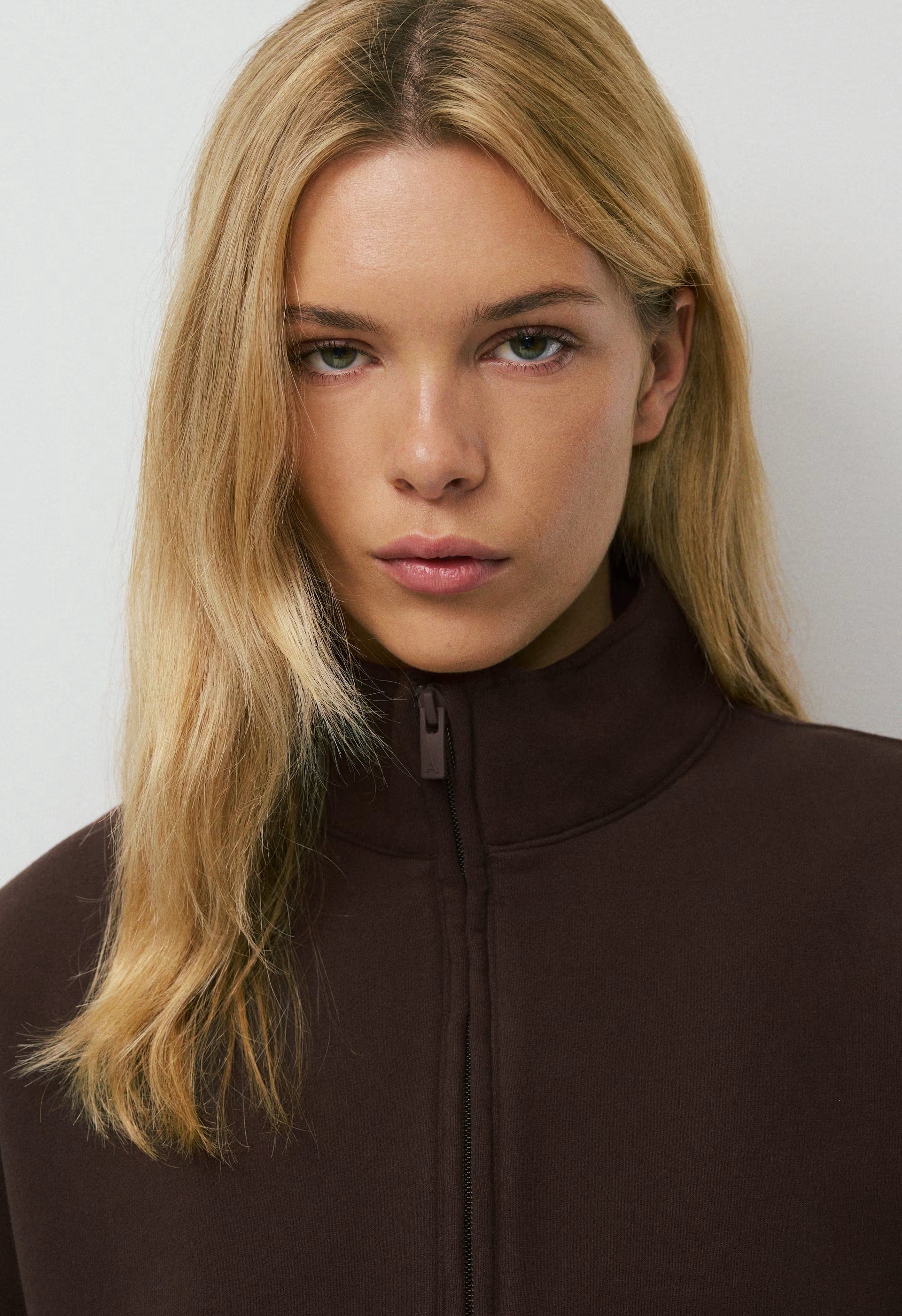 Cozy Sweatfleece Boyfriend 1/2 Zip - RICH MOCHA BROWN