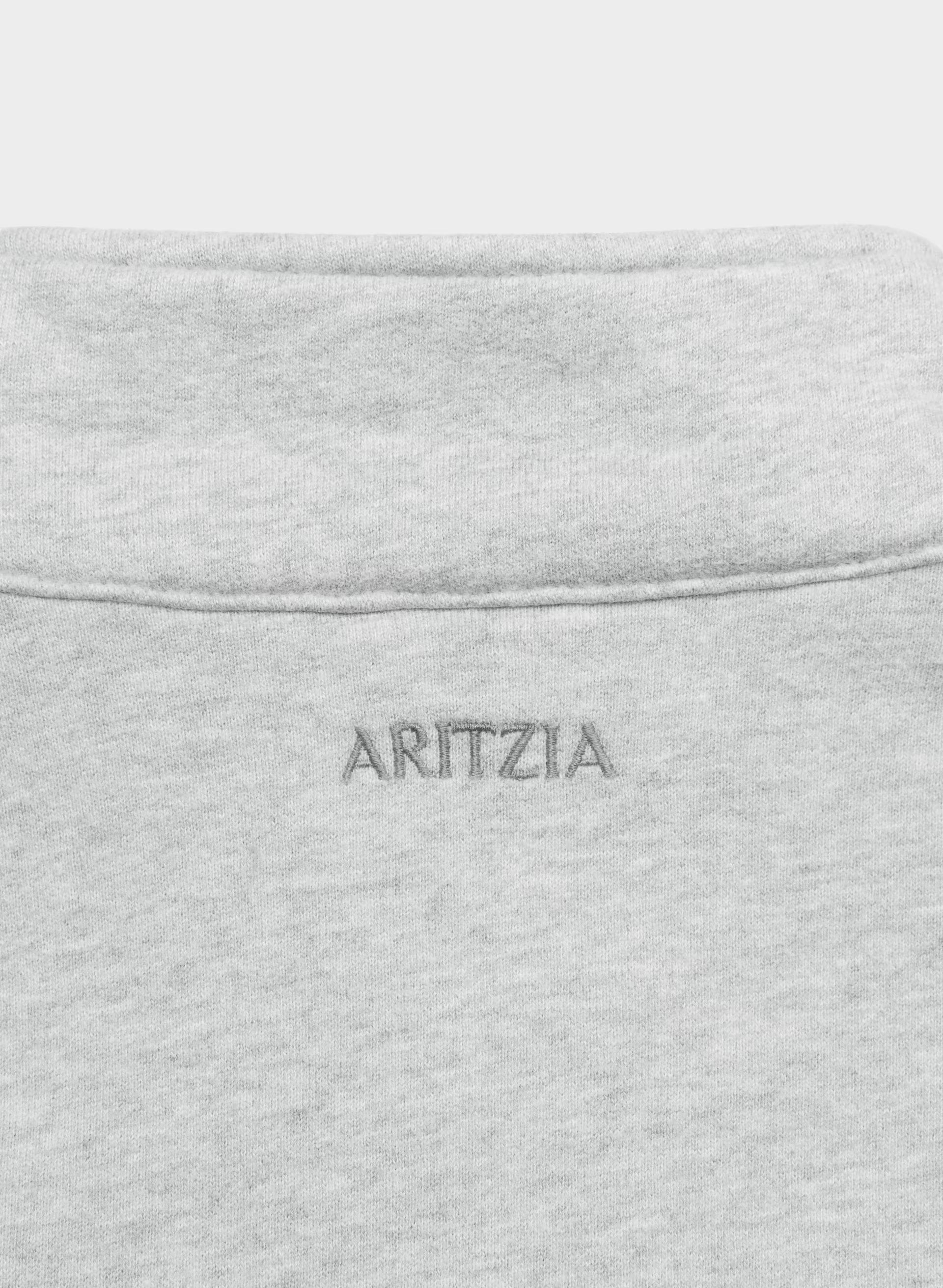 Cozy Sweatfleece Boyfriend 1/2 Zip - HEATHER CHROME