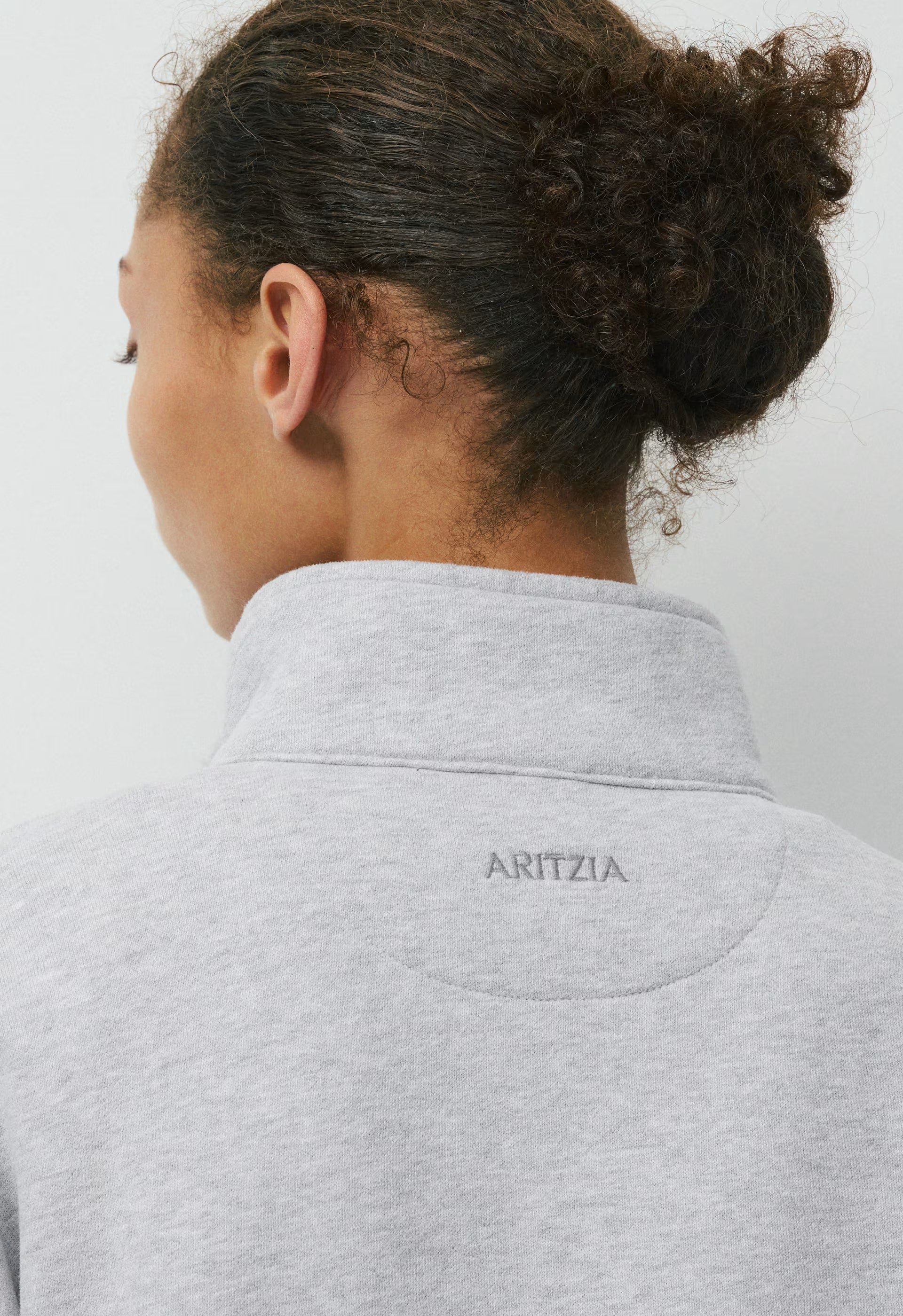 Cozy Sweatfleece Boyfriend 1/2 Zip - HEATHER CHROME