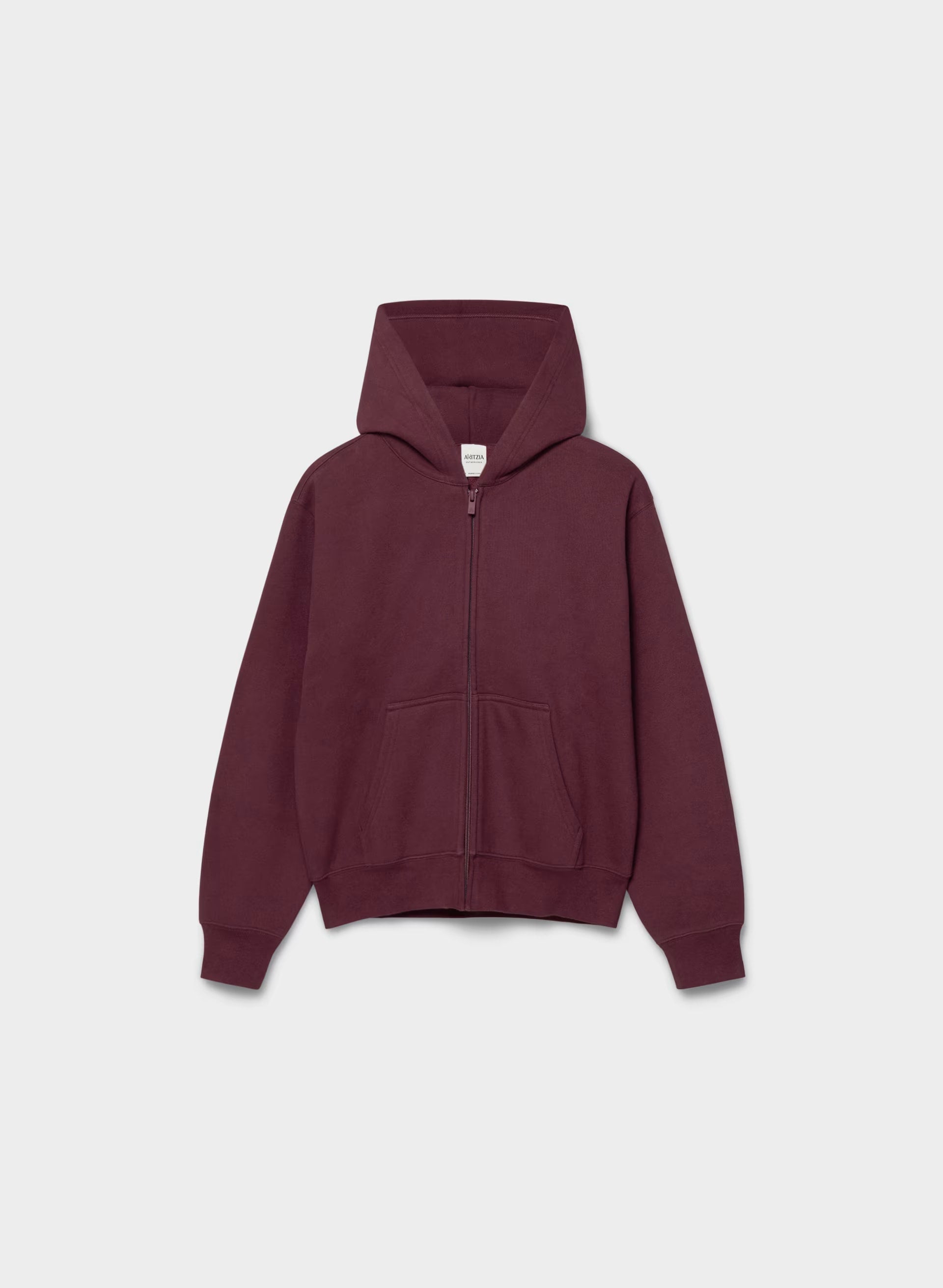 Cozy Sweatfleece Perfect Zip Hoodie - GALA PLUM