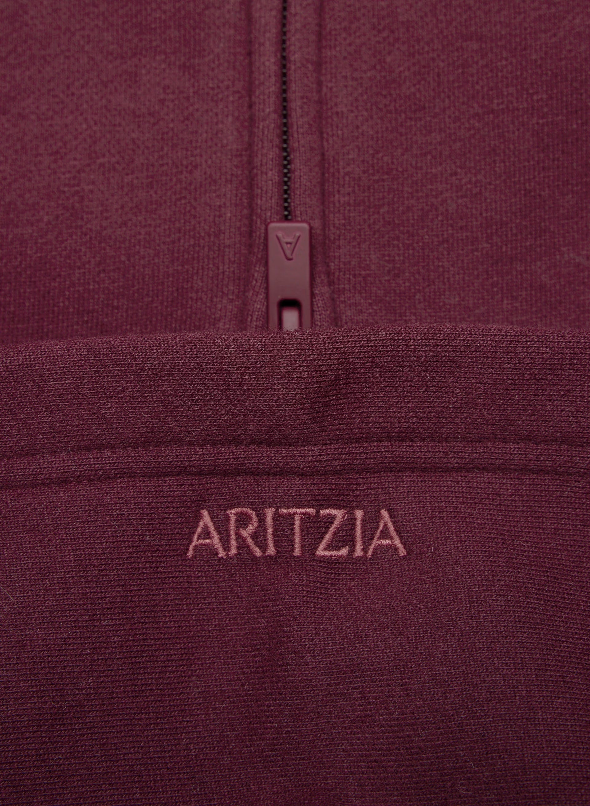 Cozy Sweatfleece Perfect Zip Hoodie - GALA PLUM