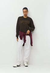 Cozy Sweatfleece Perfect Crew Sweatshirt - CC N BROWN/CC NB BROWN