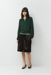 Essential Wool Cashmere London Cardigan - FIGTREE GREEN