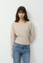 Crescendo Sweater - Wonder Yarn - HEATHER ECRU