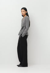 Commuro Cardigan - Wonder Yarn - HEATHER DARK GREY
