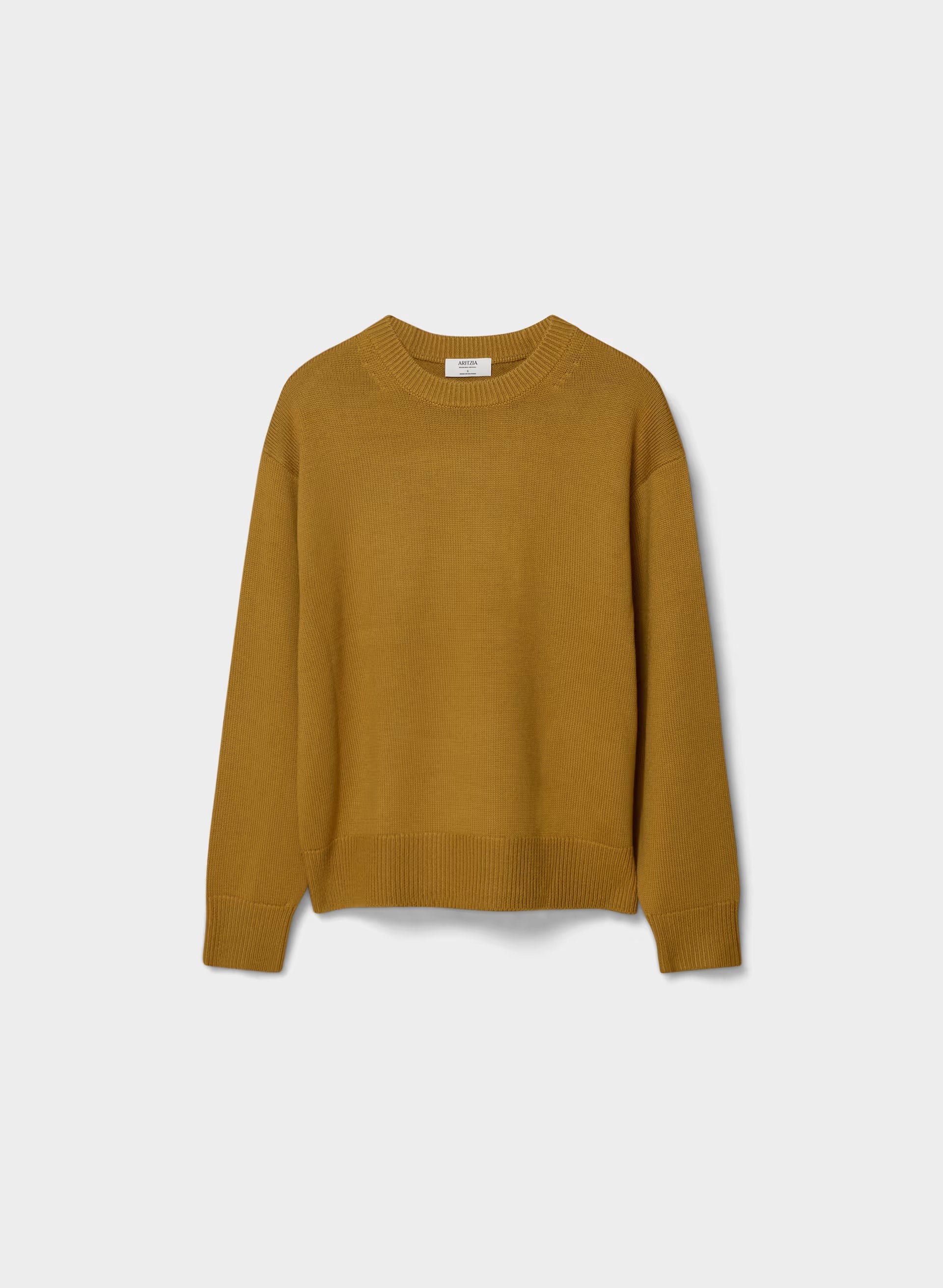 Essential Merino Wool View Sweater - SHERRY OCHRE