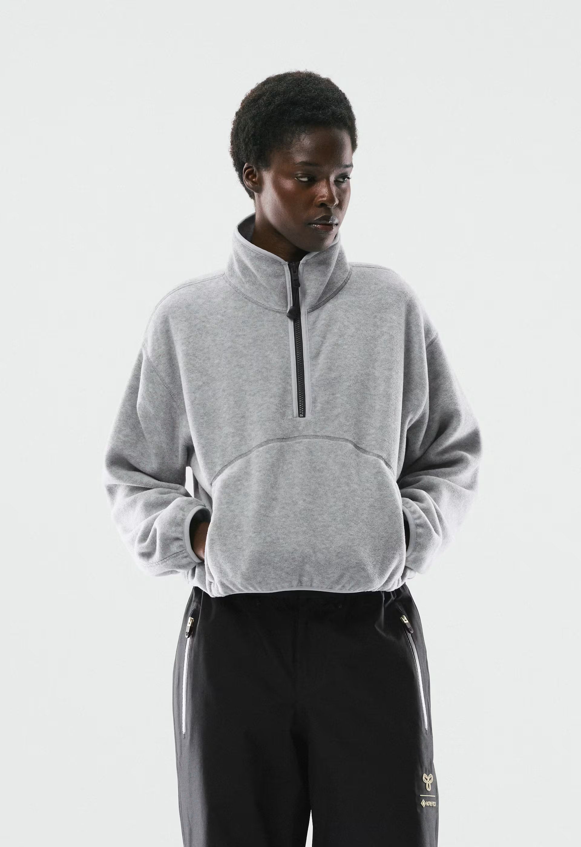 Terrain 1/2 Zip - Bigfoot Fleece - HEATHER DOVER GREY