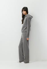 Cozy Sweatfleece Perfect Hoodie - LIVED-IN DARK GREY
