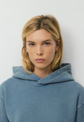 Cozy Sweatfleece Perfect Hoodie - LIVED-IN BLUE MIRAGE