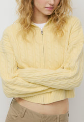 Octavia Zip Hoodie - BUTTER YELLOW