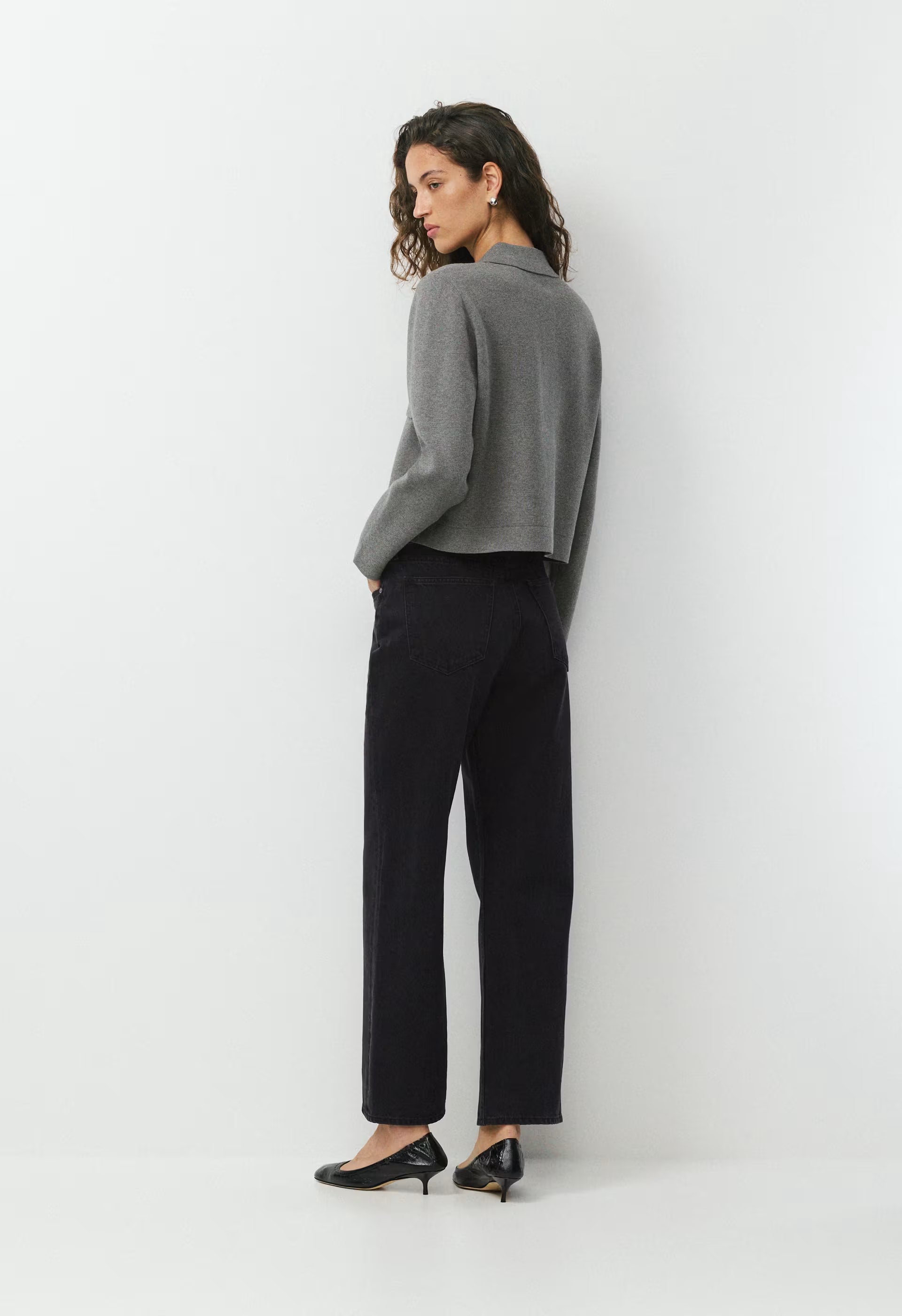 Society Cardigan - Wonder Yarn - HEATHER DARK GREY