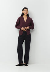 Tribeca Cardigan - Wonder Yarn - GALA PLUM