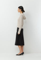 Essential Cashmere Idyllic Zip Hoodie - SPECKLED MRCN BEIGE
