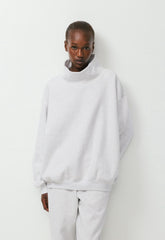 Cozy Sweatfleece Mega Funnel Neck - HEATHER CLOUD WHITE