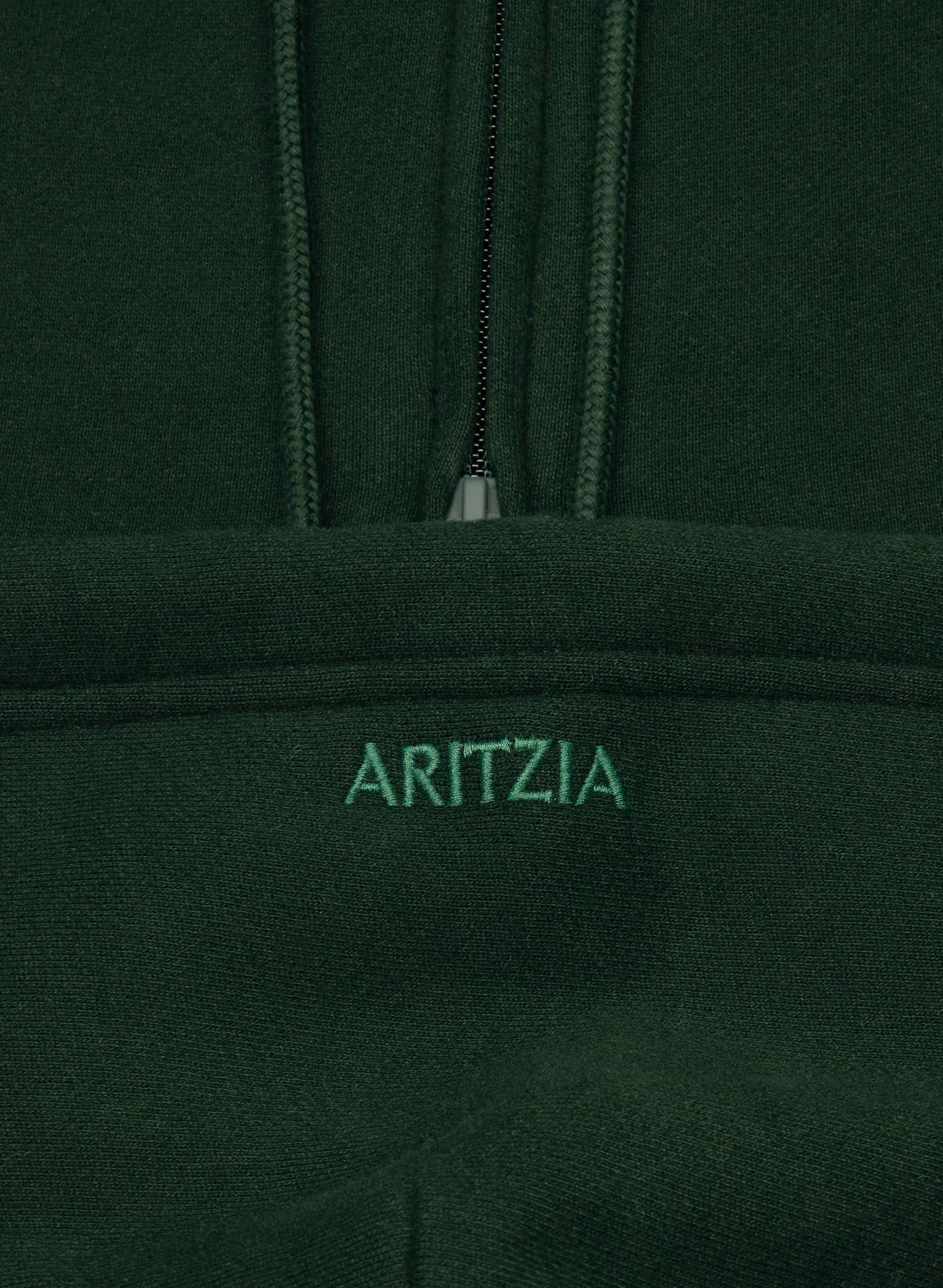 Cozy Sweatfleece Mega Zip Hoodie - FIGTREE GREEN