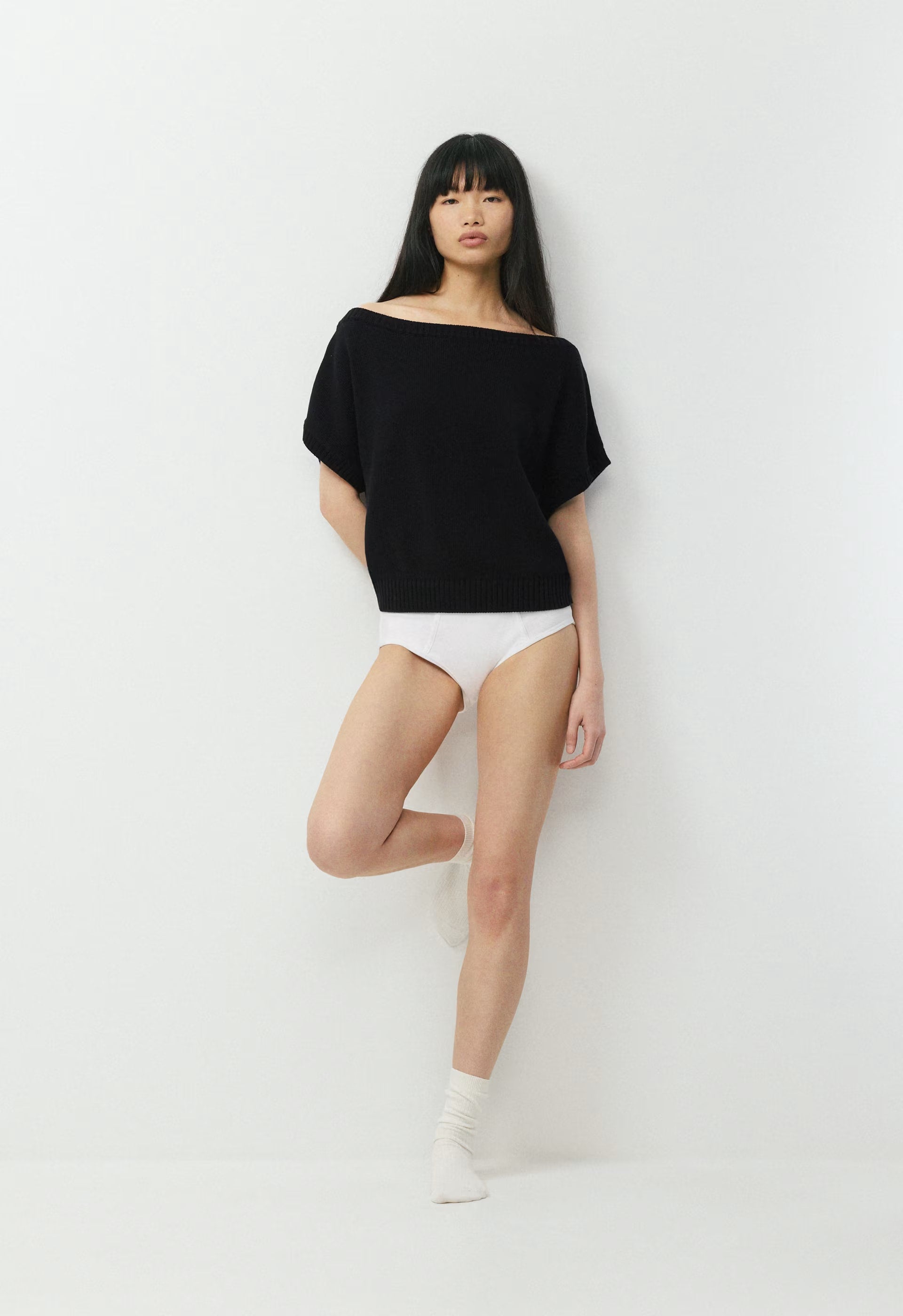 Essential Sky Cotton™ Hermosa Top - BLACK