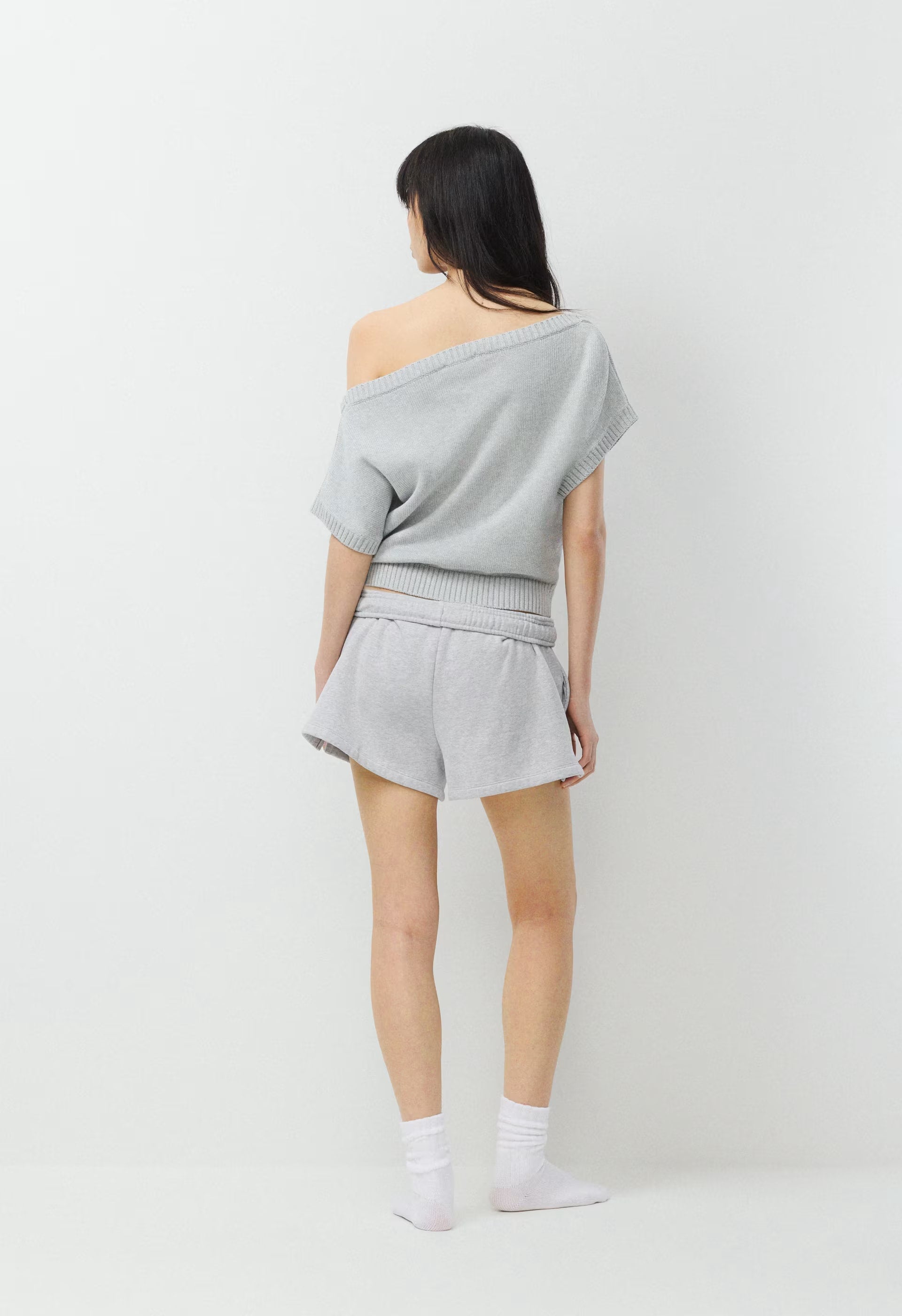 Essential Sky Cotton™ Hermosa Top - HEATHER CHROME