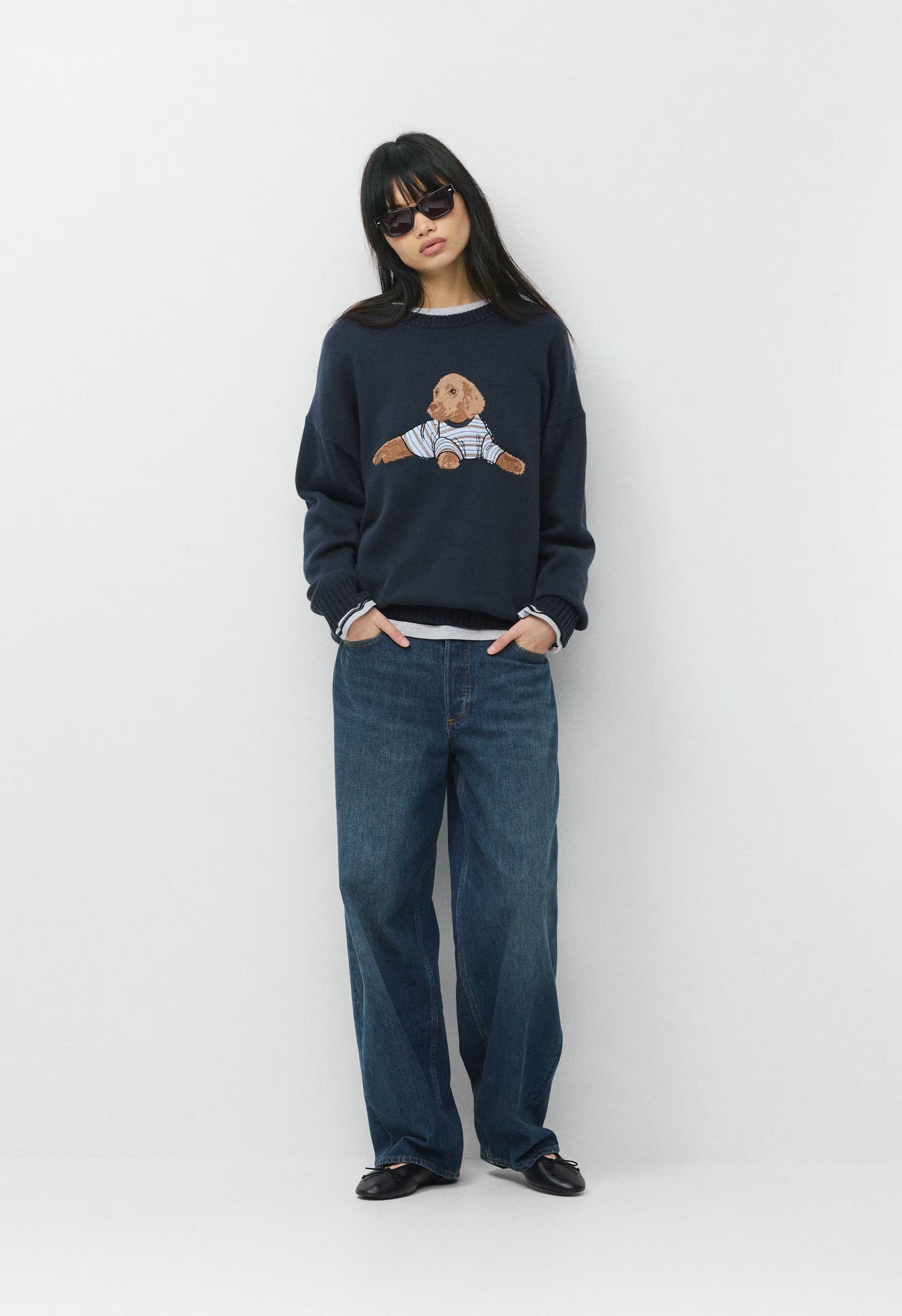 Cotton Charm™ Peggy Icon Sweater - ADMIRAL/BEANIE