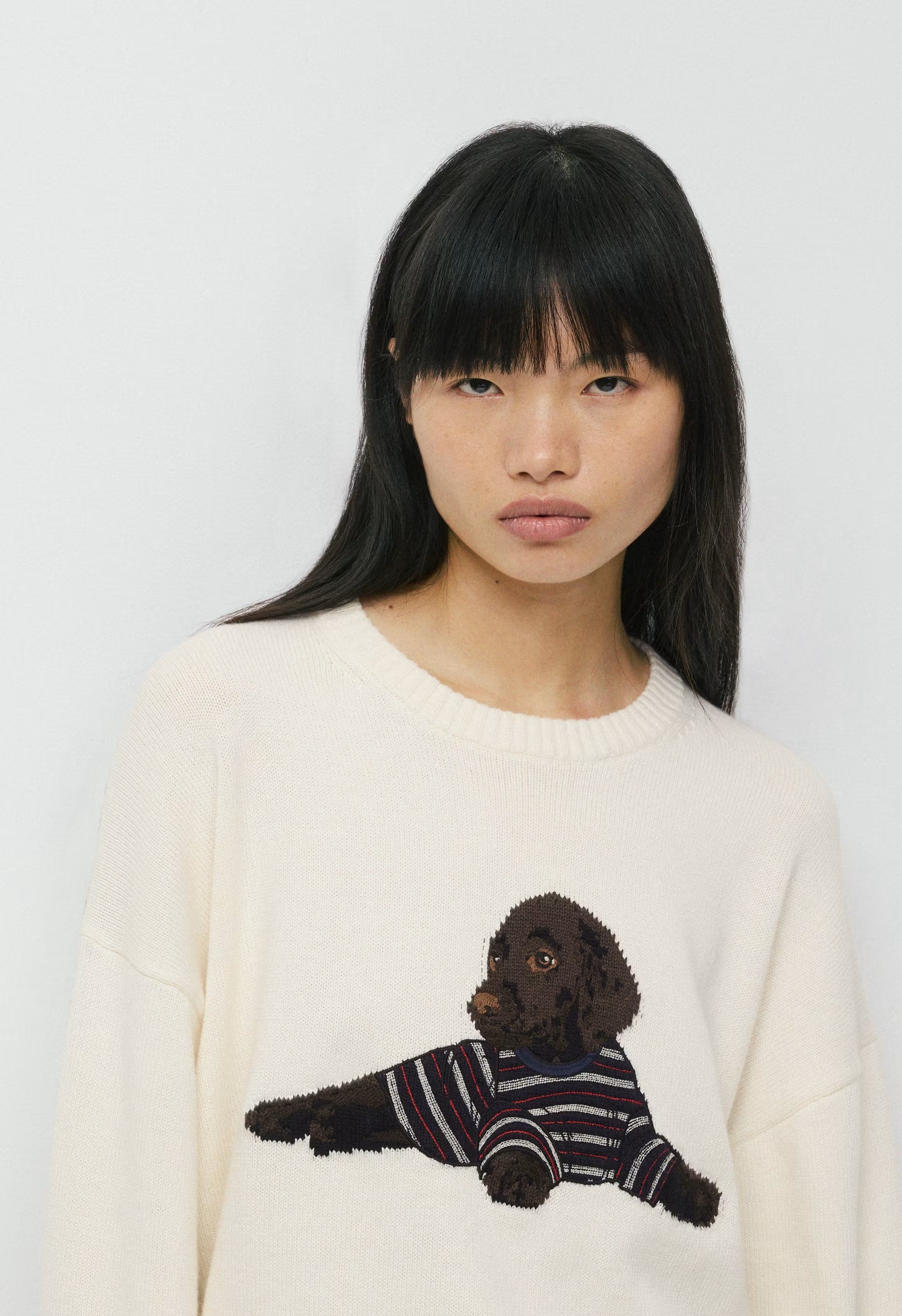 Cotton Charm™ Peggy Icon Sweater - LIGHT BIRCH/BEANIE
