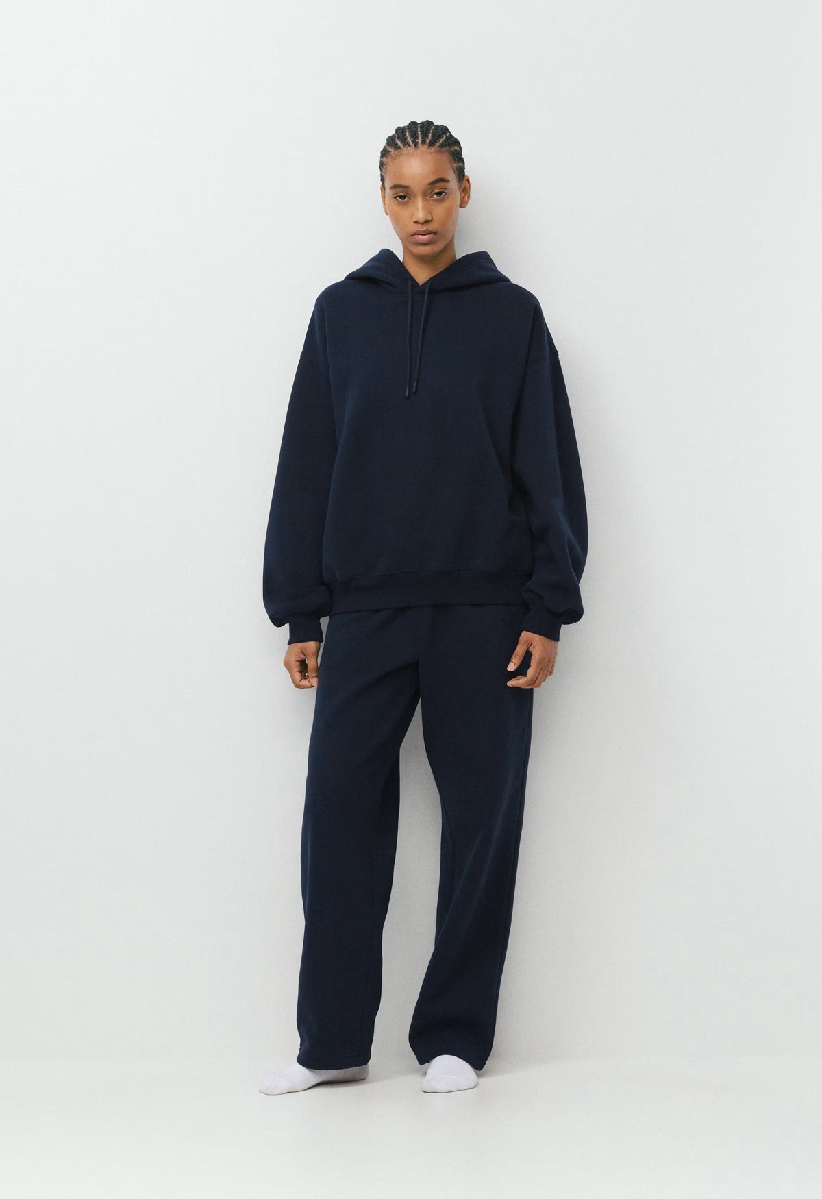 Cozy Sweatfleece Mega Hoodie - ADMIRAL NAVY