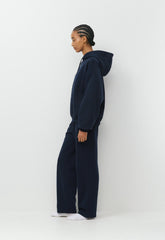 Cozy Sweatfleece Mega Hoodie - ADMIRAL NAVY
