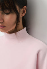 Cozy Sweatfleece Mega Mockneck - MAGNOLIA