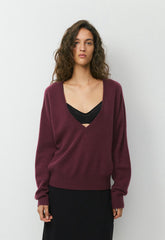 Essential Wool Cashmere Depth Sweater - GALA PLUM