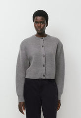 Bay Merino Wool Cardigan - HEATHER DARK GREY