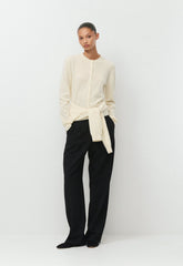 Bare Cashmere Noteworthy Cardigan - SEASIDE CREAM
