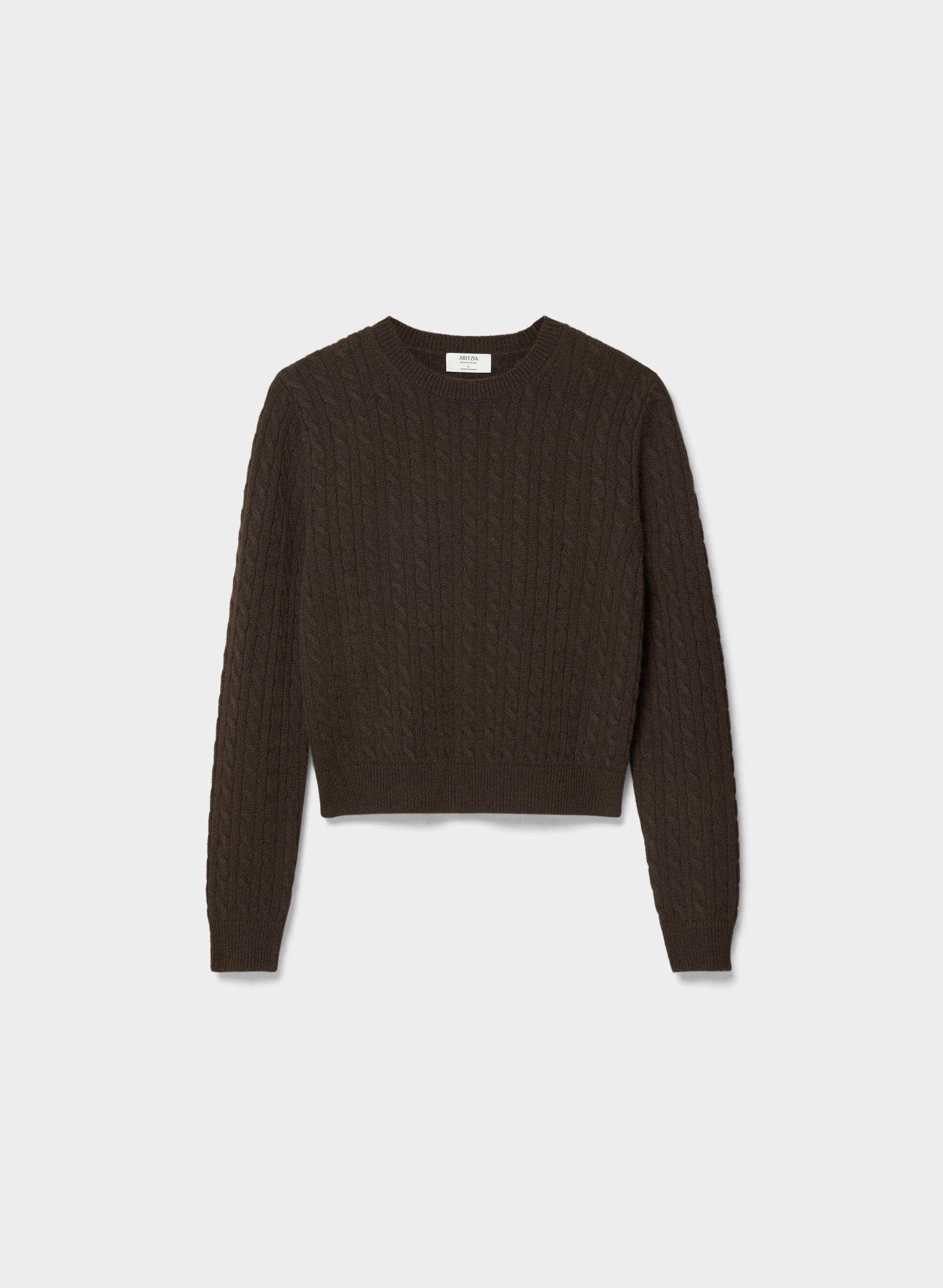 Wool Cashmere Bloor Sweater - CACAO NIB BROWN