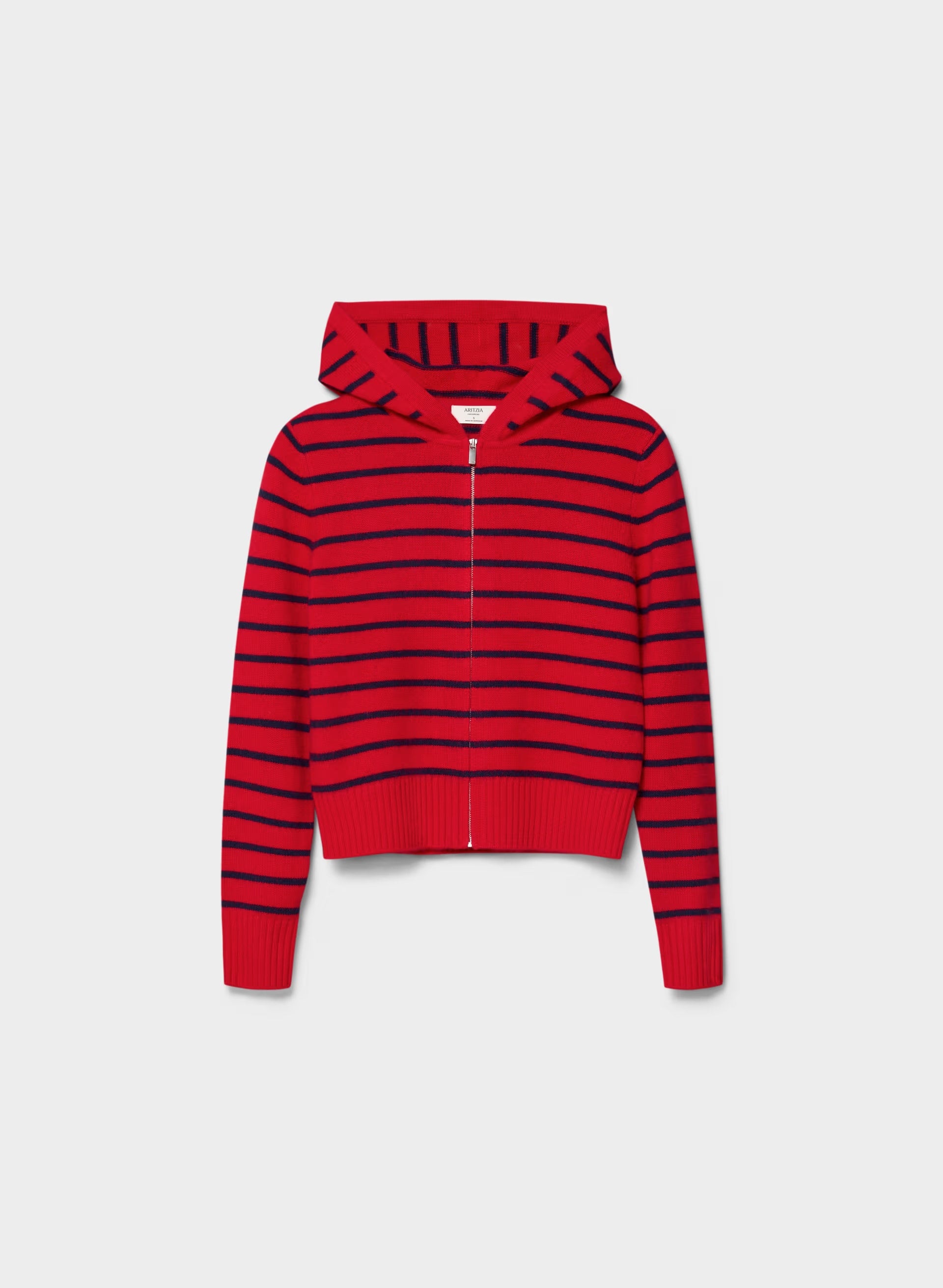 Essential Cashmere Idyllic Zip Hoodie - FLSHNG RD/ AD NAVY