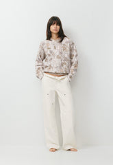 Cozy Sweatfleece Perfect Crew Sweatshirt - FLUENT TAUP NATURESCAP
