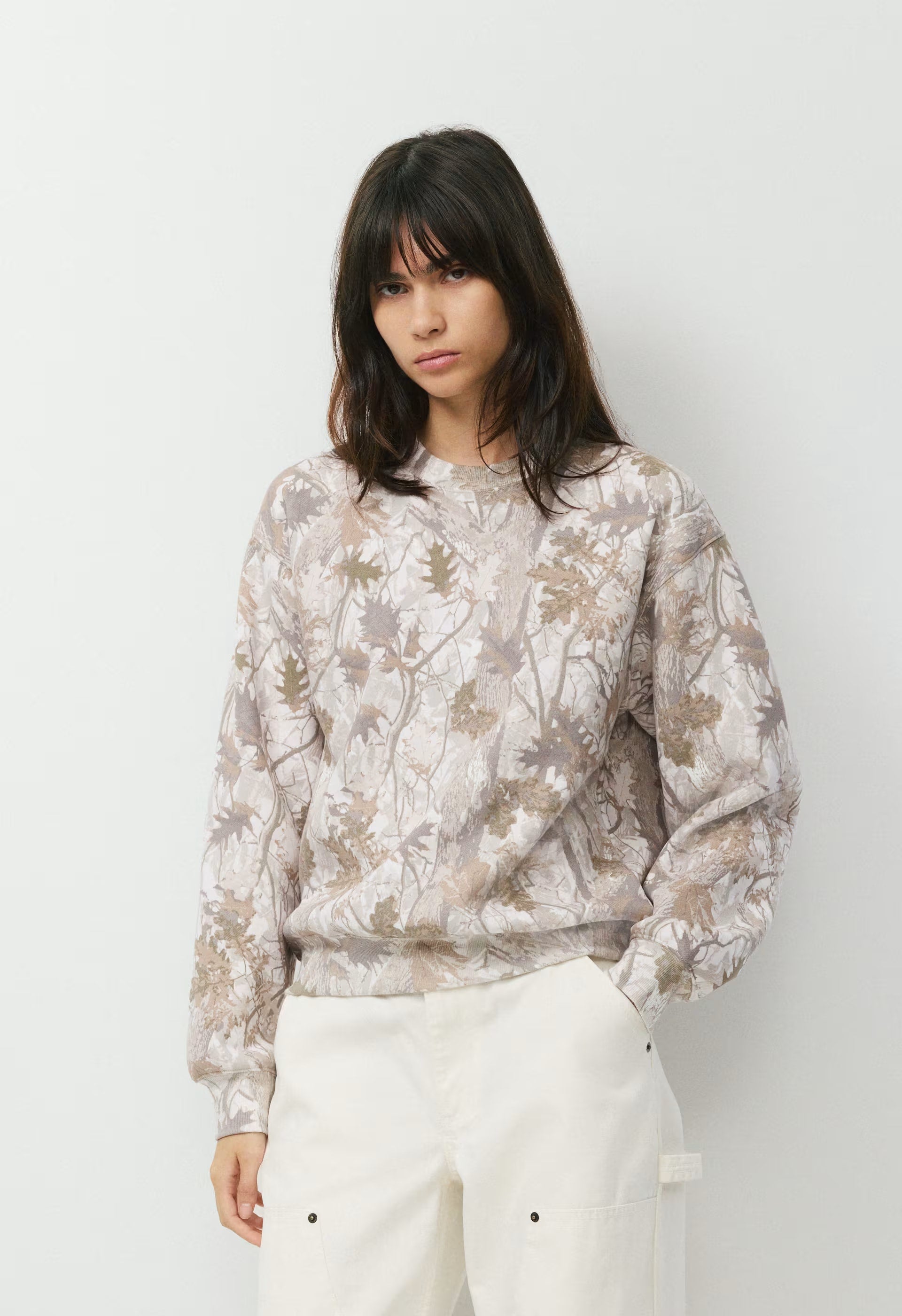 Cozy Sweatfleece Perfect Crew Sweatshirt - FLUENT TAUP NATURESCAP
