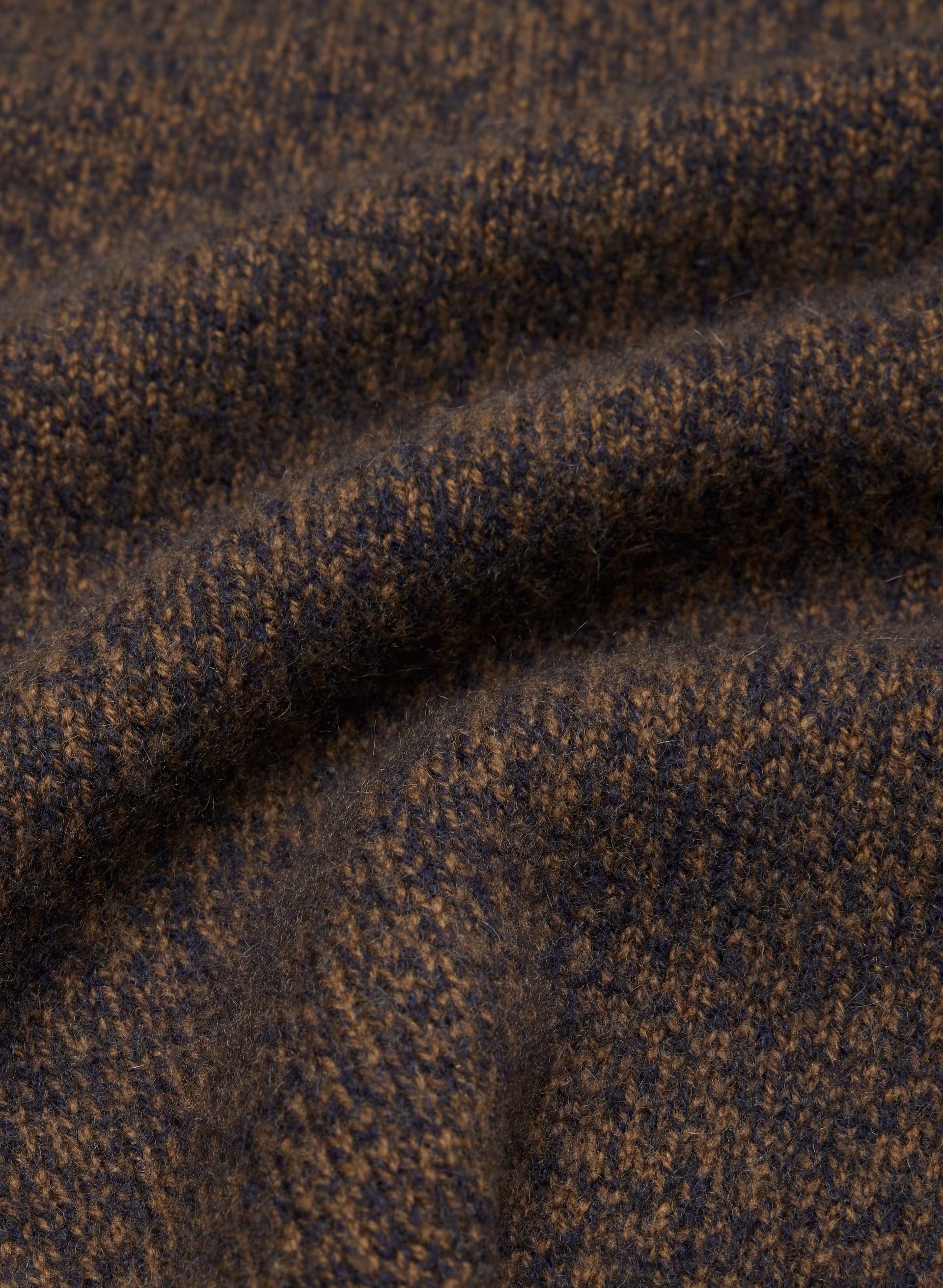 Essential Wool Cashmere London Cardigan - NAVY/ CHOCLTR BROWN
