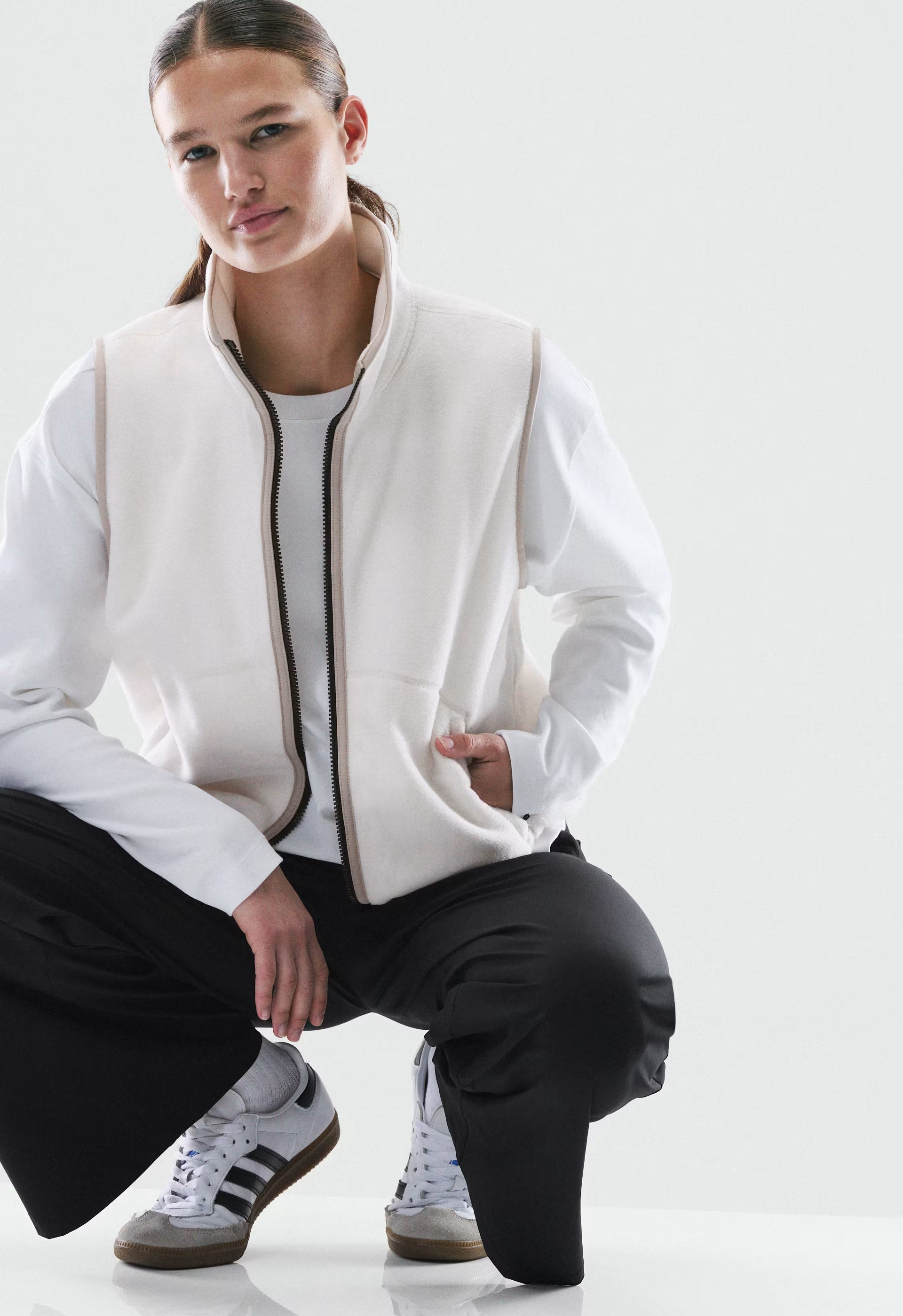 Terrain Vest - Bigfoot Fleece - COLD FOAM WHITE