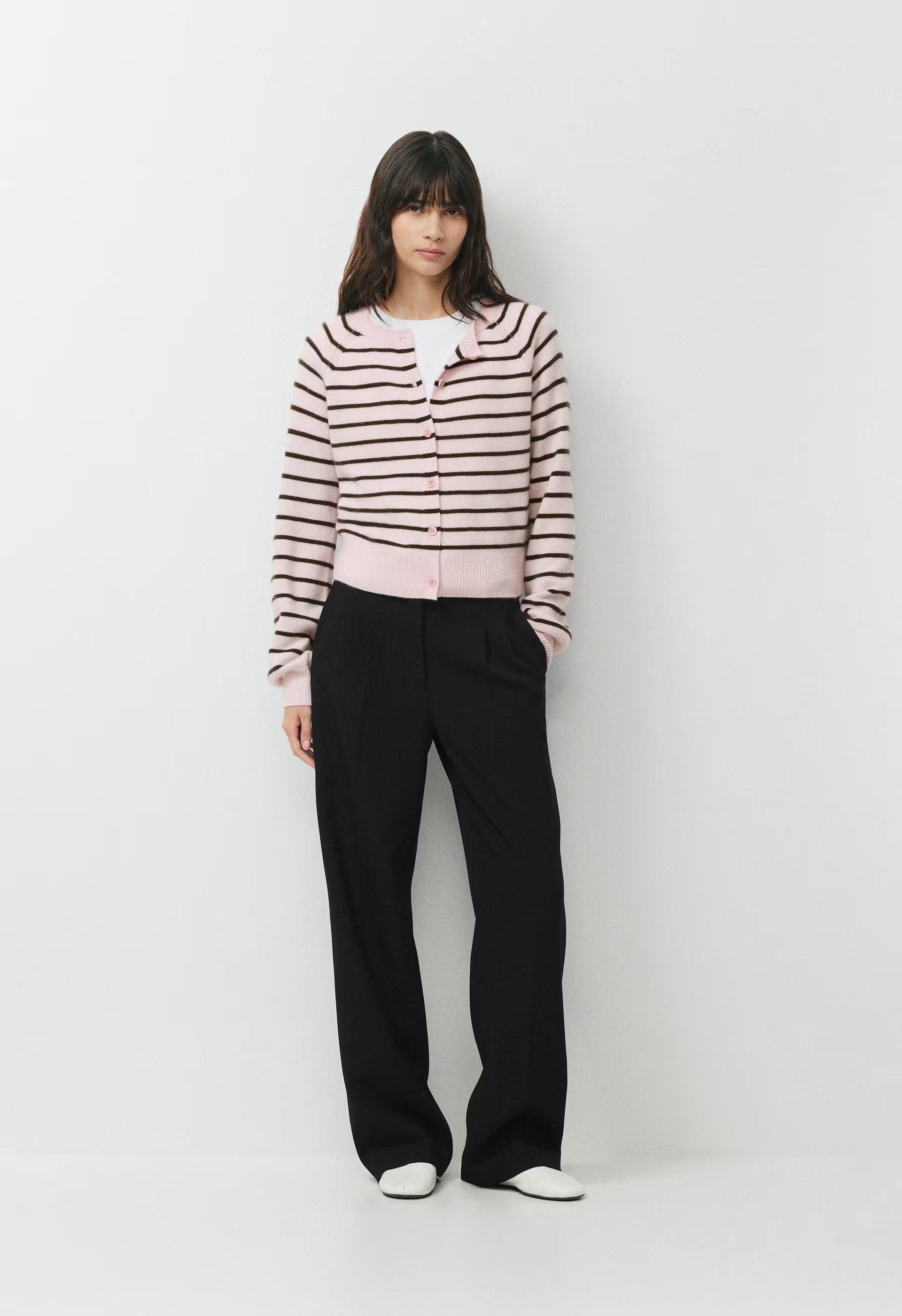 Essential Wool Cashmere London Cardigan - MGNOLIA/CACAO NIB BRWN