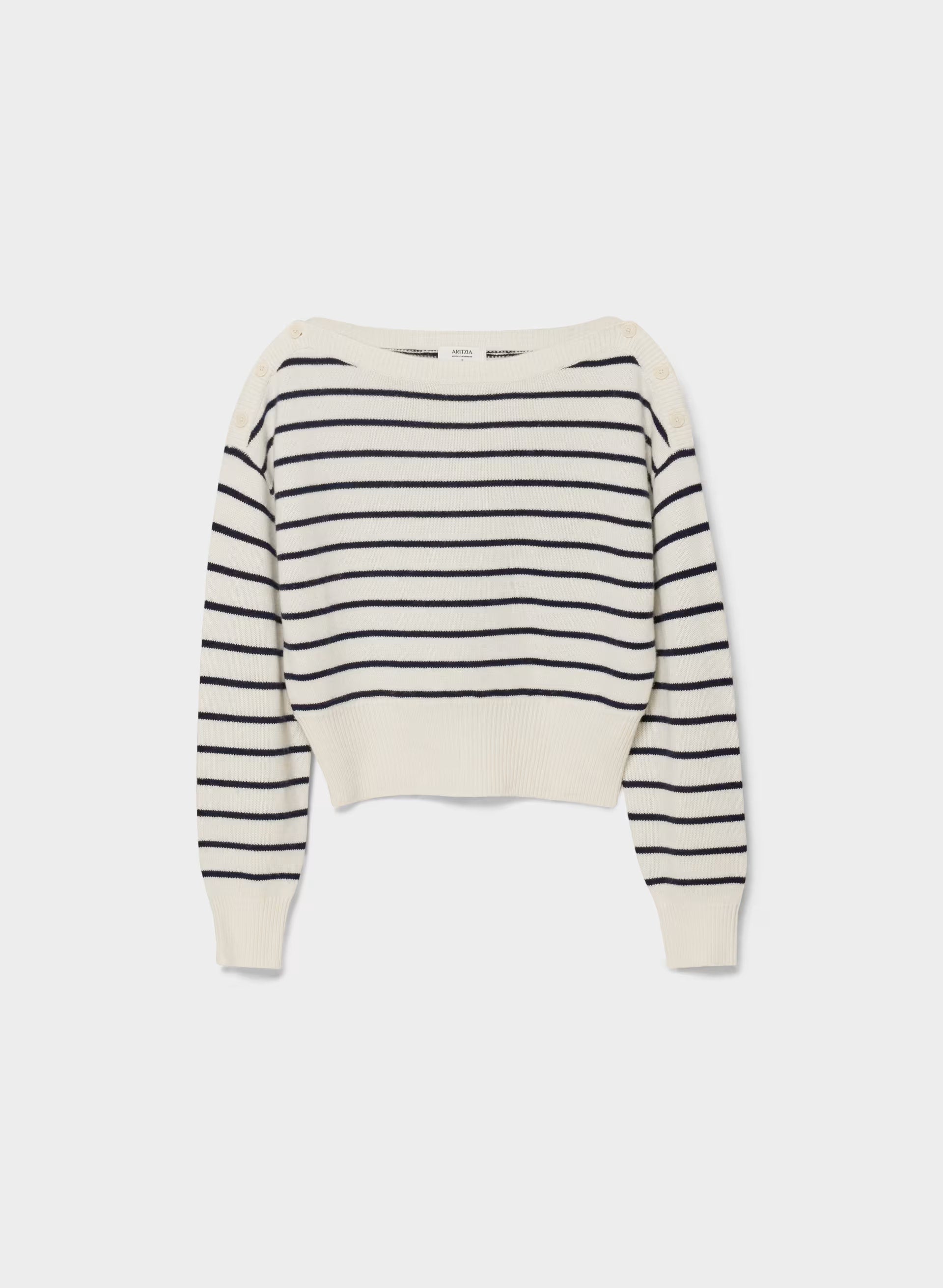 Essential Wool Cashmere Gable Sweater - LGHT BRCH/ADML NVY