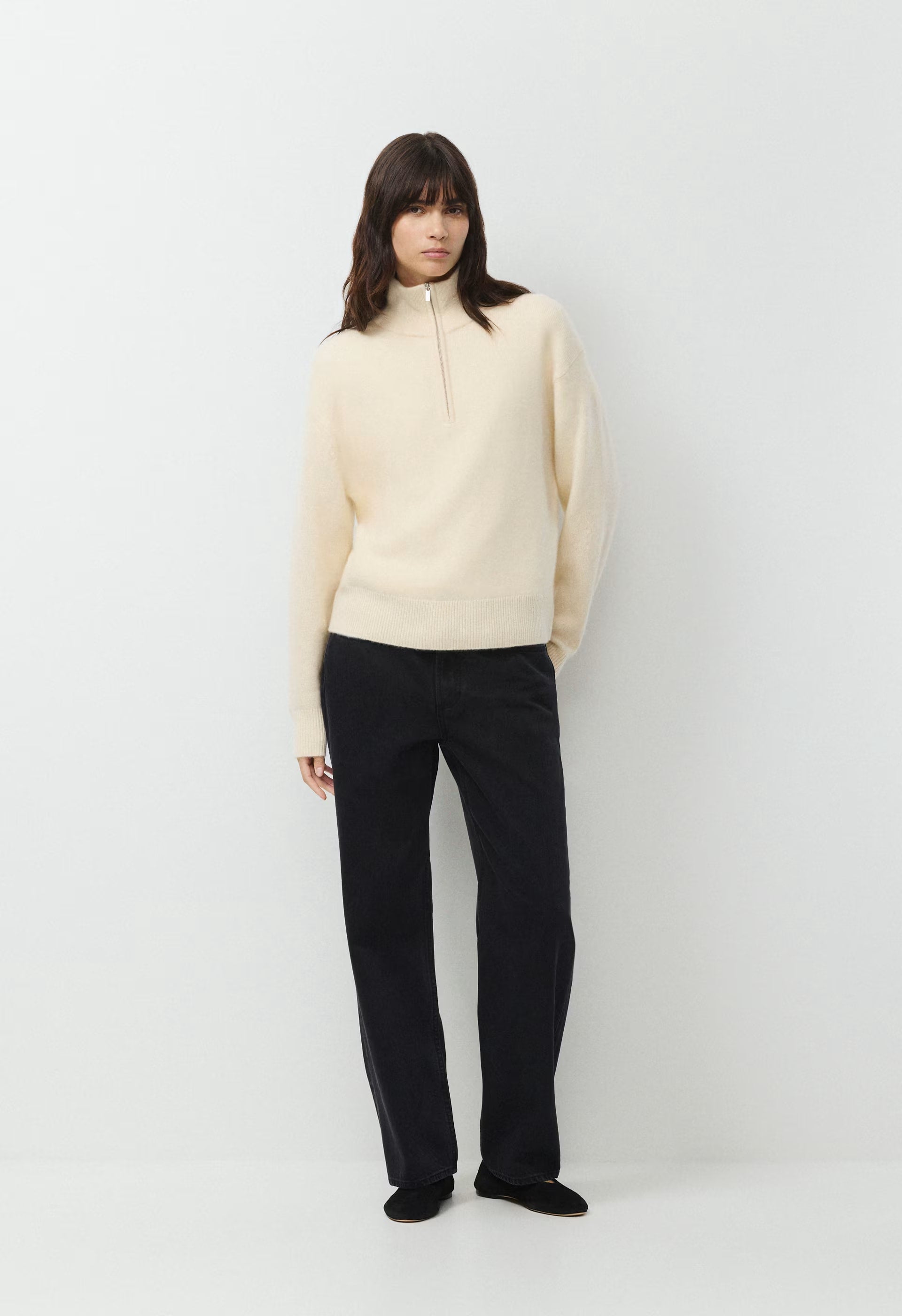 Essential Cashmere Metaphor Sweater - SEASIDE CREAM
