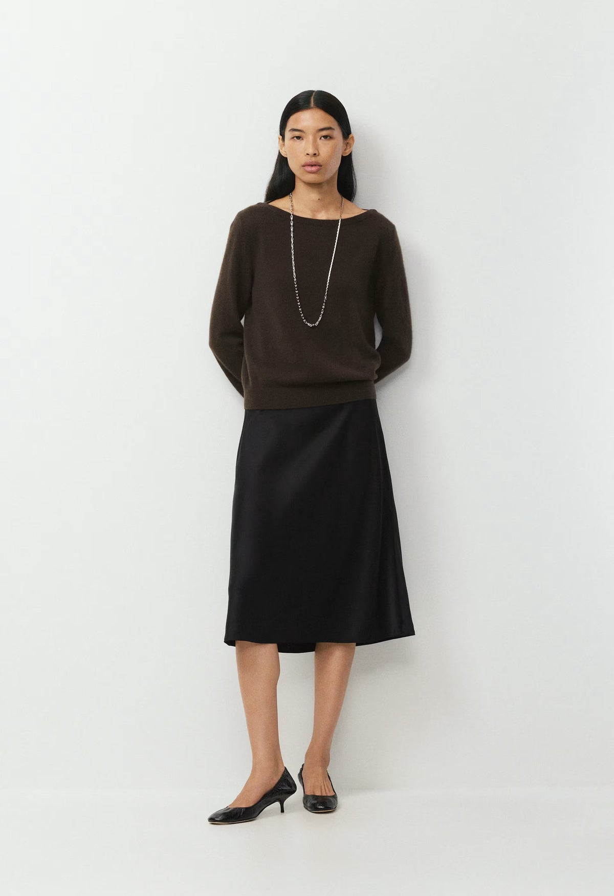 Bare Cashmere Magnific Sweater - CACAO NIB BROWN